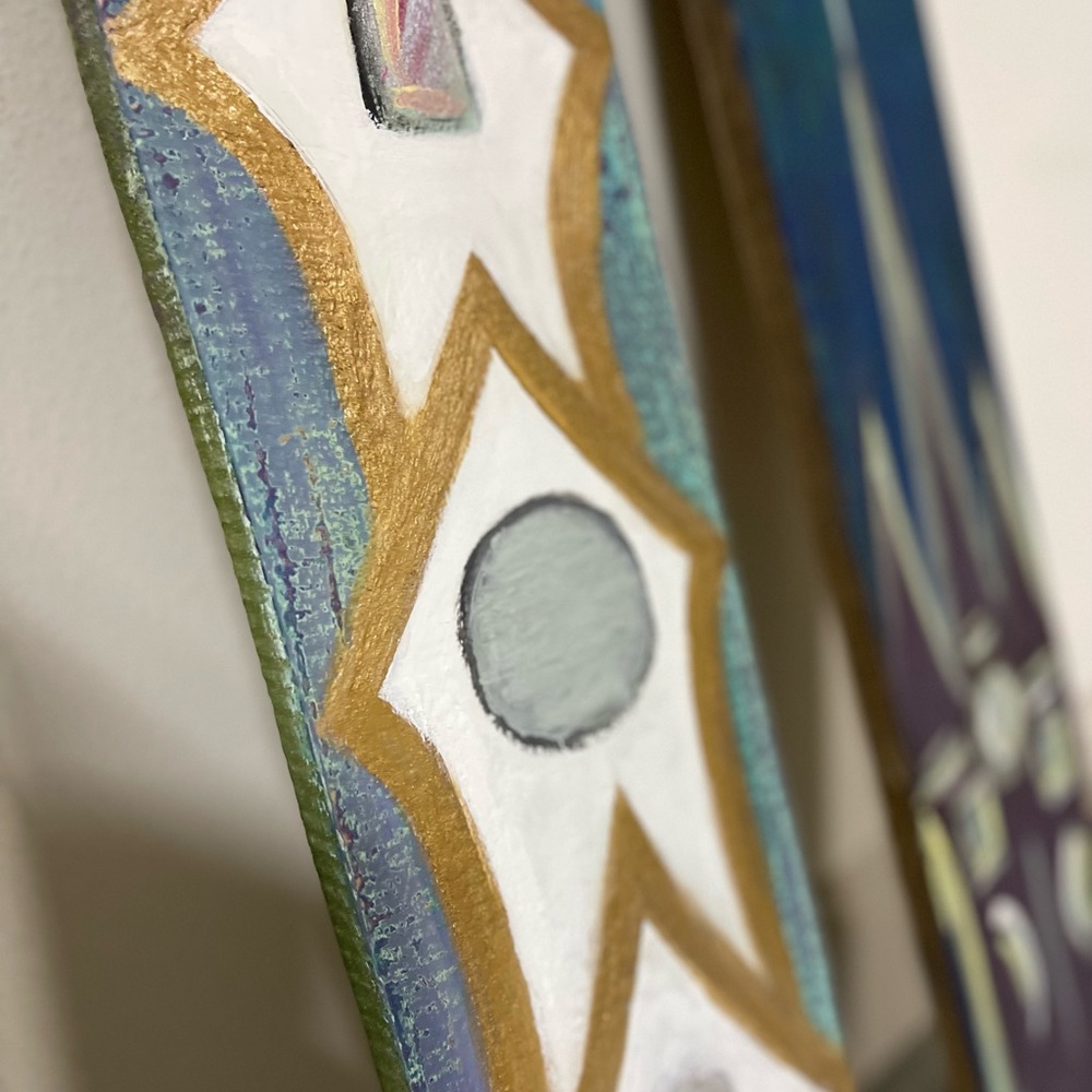 HAND PAINTED Church